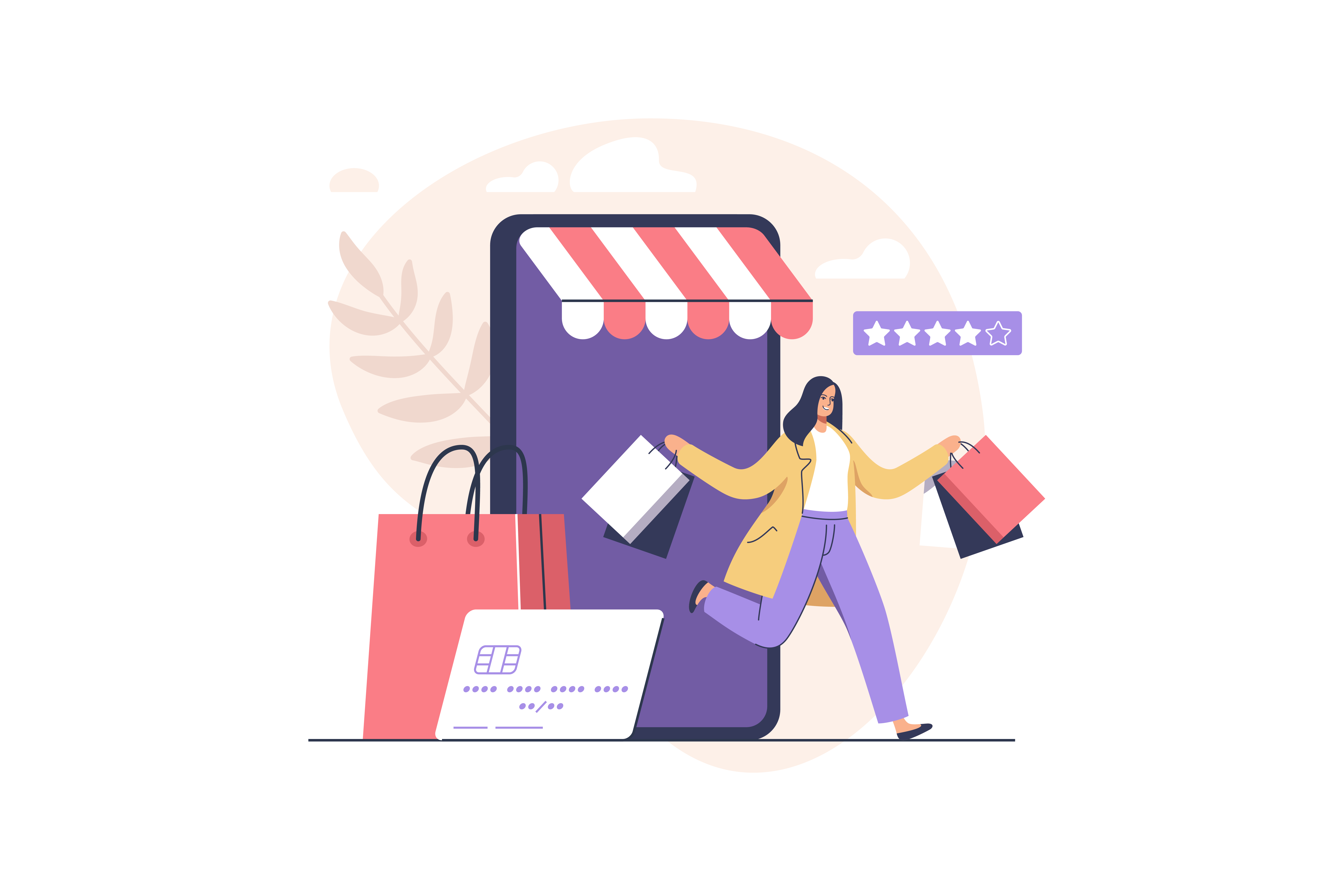 concept of online shopping